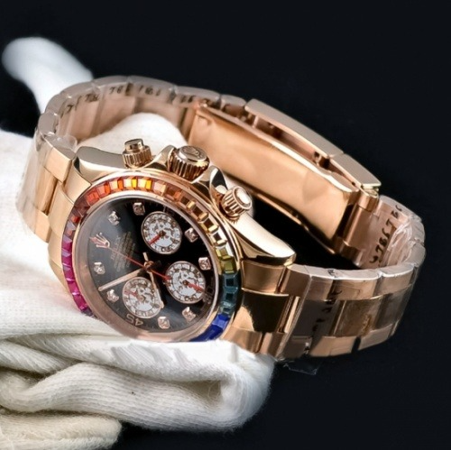 Cosmograph Daytona Rainbow Everose Gold Black Dial