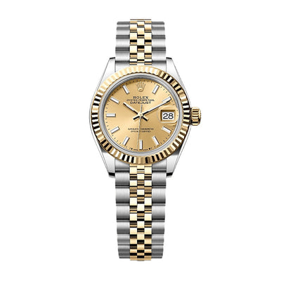 Lady-Datejust Oyster, 28 mm, Oystersteel and yellow gold