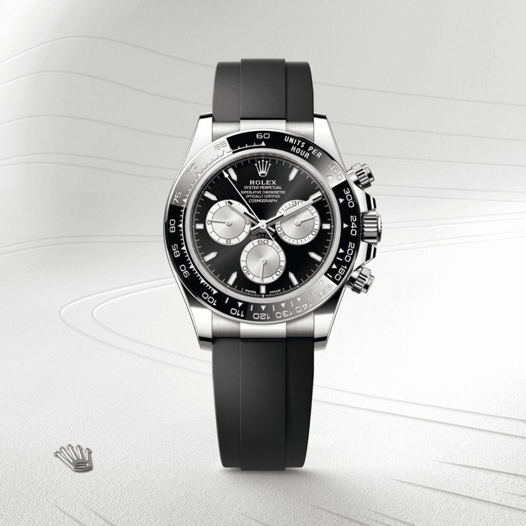Cosmograph Daytona White Gold Steel Grey Dial with Oysterflex Bracelet
