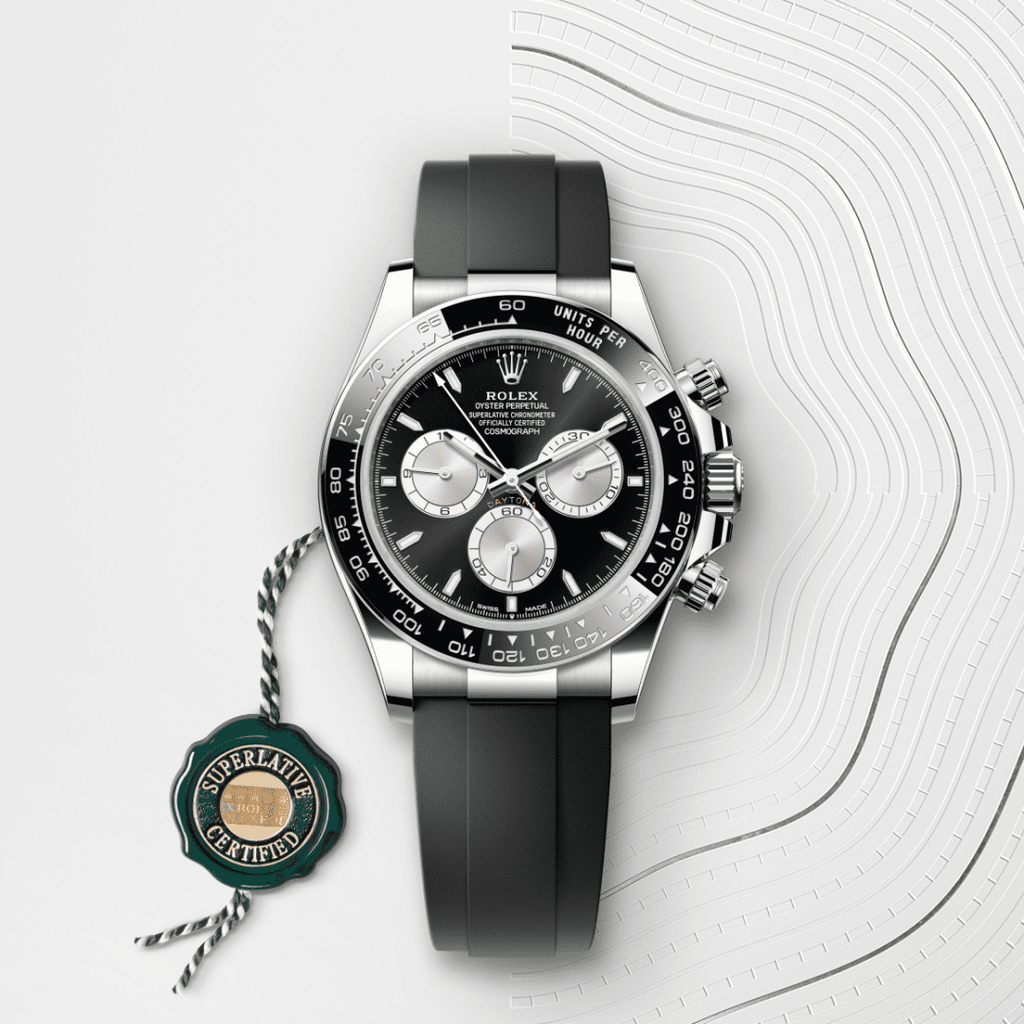Cosmograph Daytona White Gold Steel Grey Dial with Oysterflex Bracelet