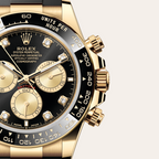 Cosmograph Daytona Yellow Gold Black Dial with Diamond Hour Markers