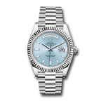 Day-Date 40 Platinum – Ice Blue Dial