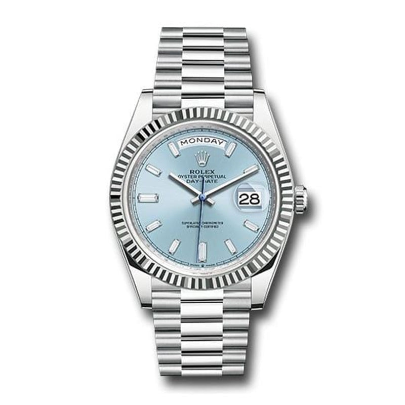 Day-Date 40 Platinum – Ice Blue Dial