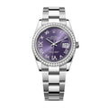 Datejust 36 Oyster, 36 mm, Oystersteel, white gold and diamonds