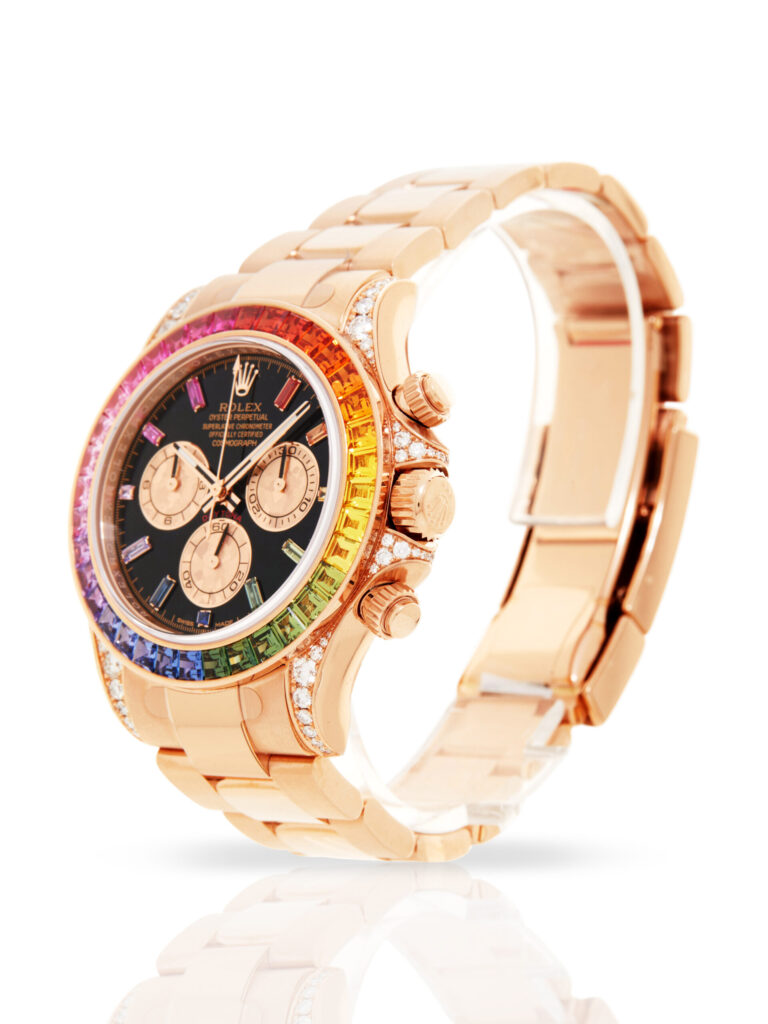 Cosmograph Daytona Rainbow Yellow Gold Black Dial