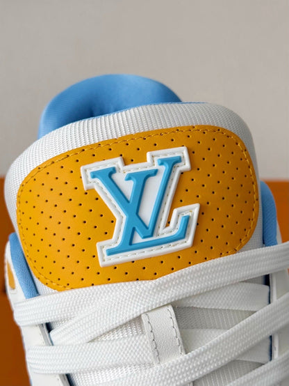 Louis Vuitton LV Trainer Blue Velcro Strap Sneaker