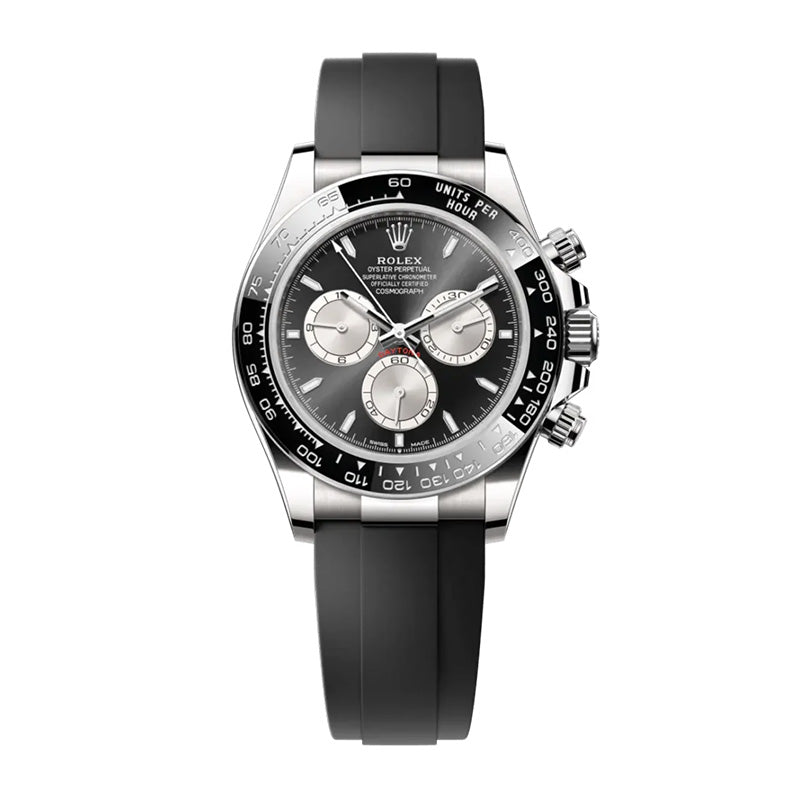 Cosmograph Daytona White Gold Steel Grey Dial with Oysterflex Bracelet