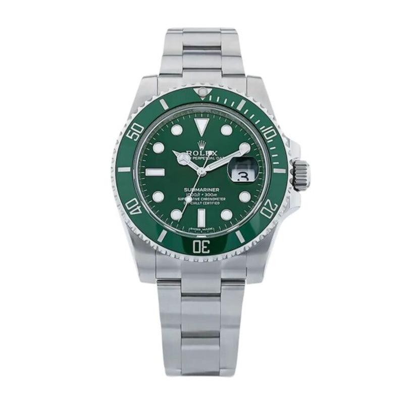 Submariner Stainless Steel “The Hulk” Green Dial Cerachrom Bezel