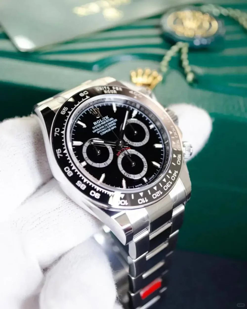 C – Cosmograph Daytona Stainless Steel Black Dial with Ceramic Bezel