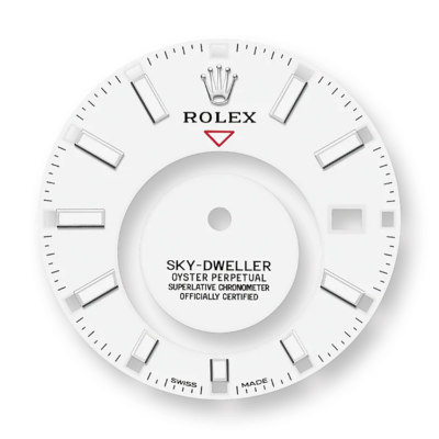 Sky-Dweller Stainless Steel, White Index Dial, 42 mm