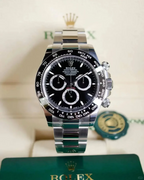 C – Cosmograph Daytona Stainless Steel Black Dial with Ceramic Bezel