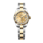 Lady-Datejust Oyster, 28 mm, Oystersteel and yellow gold