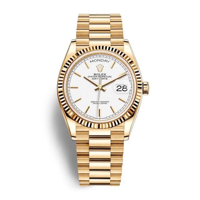 Day-Date 36mm Yellow Gold Silver Dial