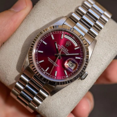 Day-Date 36mm Factory Cherry Red Dial
