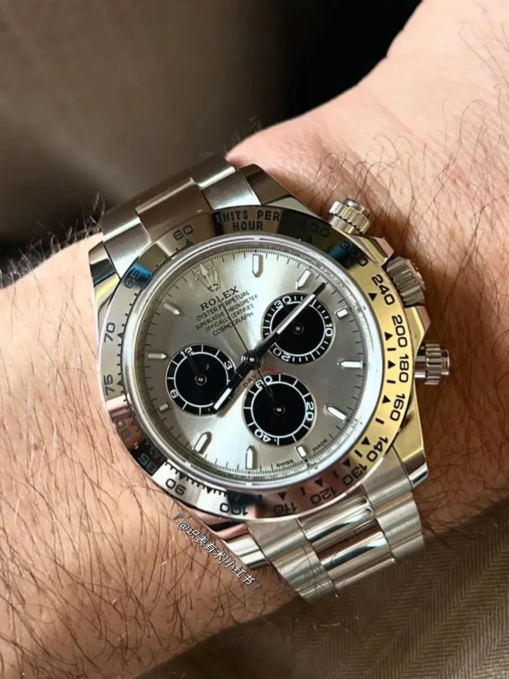Rolex Cosmograph Daytona Platinum Ice Blue Dial with Chestnut Brown Sub-Dials