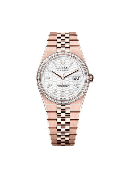 Rolex Land-Dweller 36 Oyster, 36 mm, Everose gold and diamonds