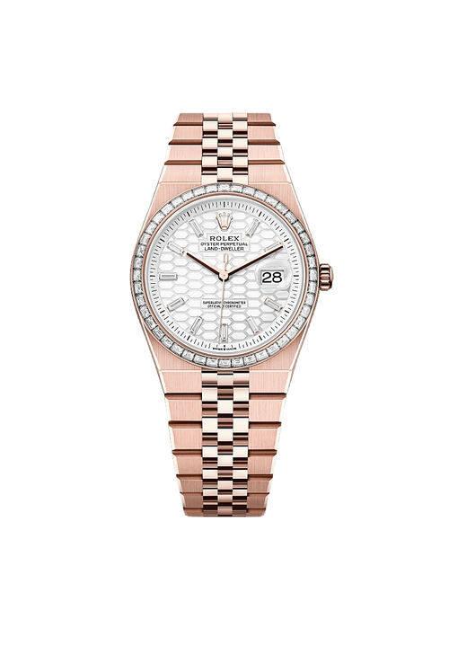 Rolex Land-Dweller 36 Oyster, 36 mm, Everose gold and diamonds