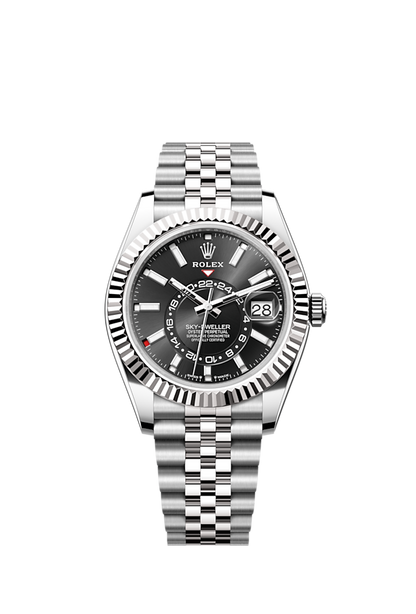 Rolex Sky-Dweller, 42mm, Oystersteel and 18k White Gold, Black, Jubilee