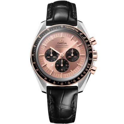 Speedmaster Moonwatch Professional 42 mm, steel ‑ Sedna™ gold on alligator