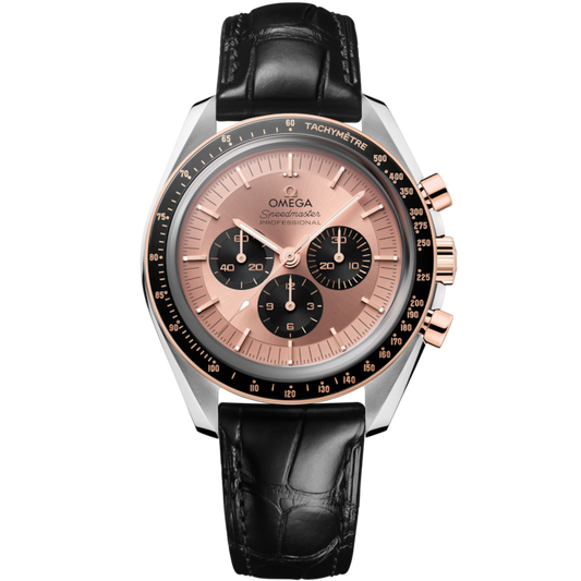 Speedmaster Moonwatch Professional 42 mm, steel ‑ Sedna™ gold on alligator