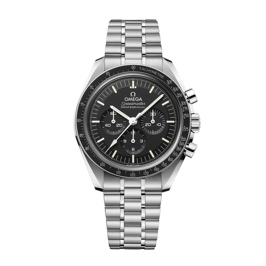 A- Speedmaster Moonwatch Professional 42 mm, steel on steel