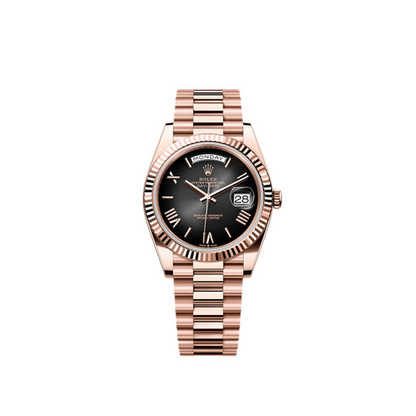 B- Rolex Day-Date 40 Oyster, 40 mm, Everose gold