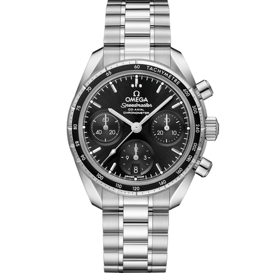A- Speedmaster 38 38 mm, steel on steel
