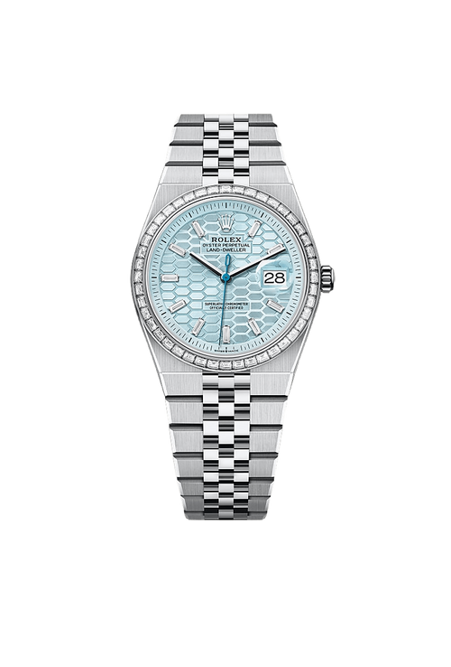 Rolex Land-Dweller 36 Oyster, 36 mm, platinum and diamonds