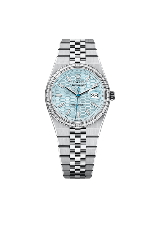 Rolex Land-Dweller 36 Oyster, 36 mm, platinum and diamonds