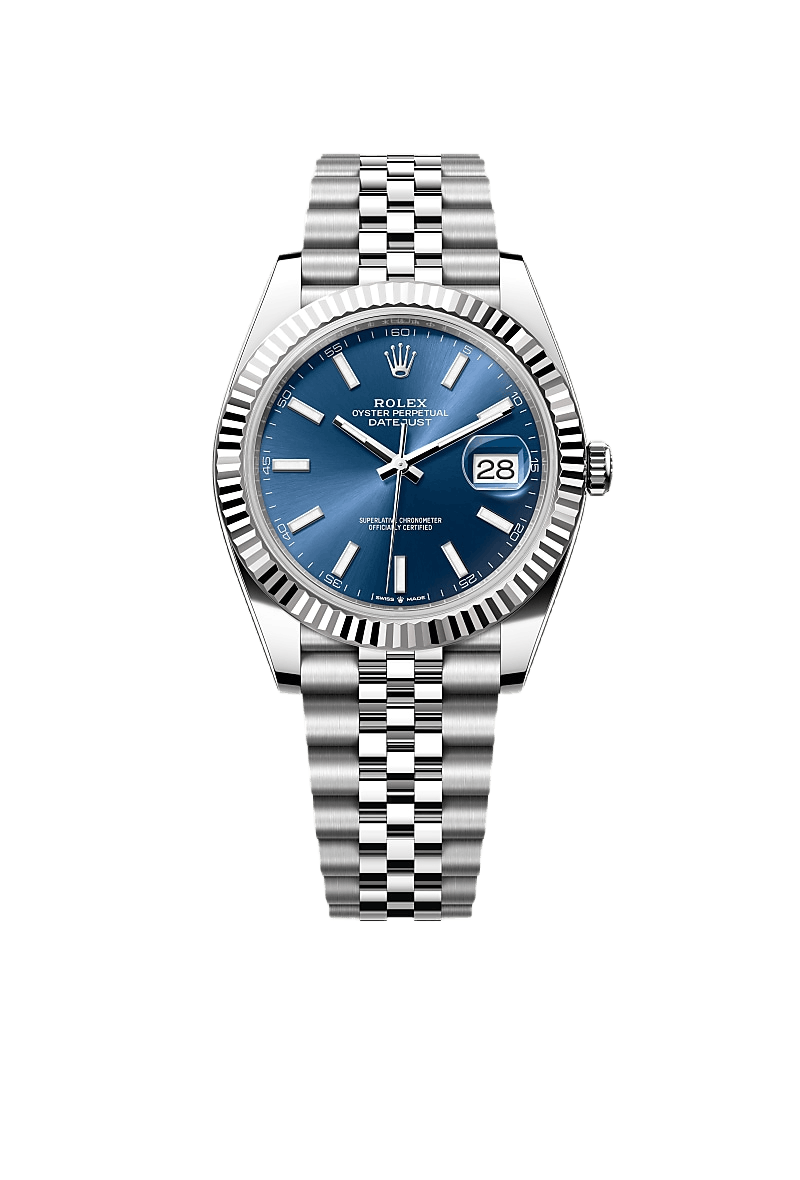 Rolex Datejust 41 Oyster, 41 mm, Oystersteel and white gold