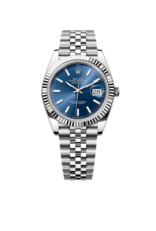 Rolex Datejust 41 Oyster, 41 mm, Oystersteel and white gold