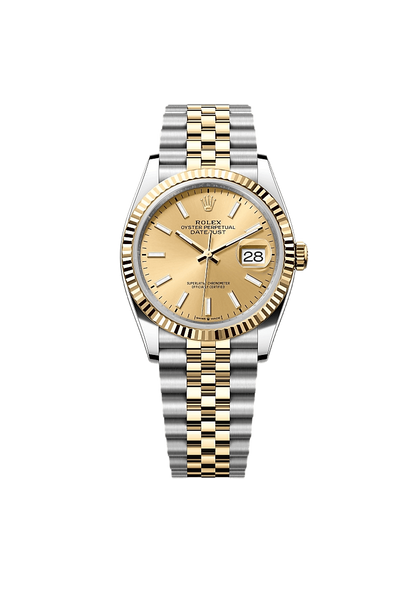 Rolex Datejust 36 Oyster, 36 mm, Oystersteel and yellow gold