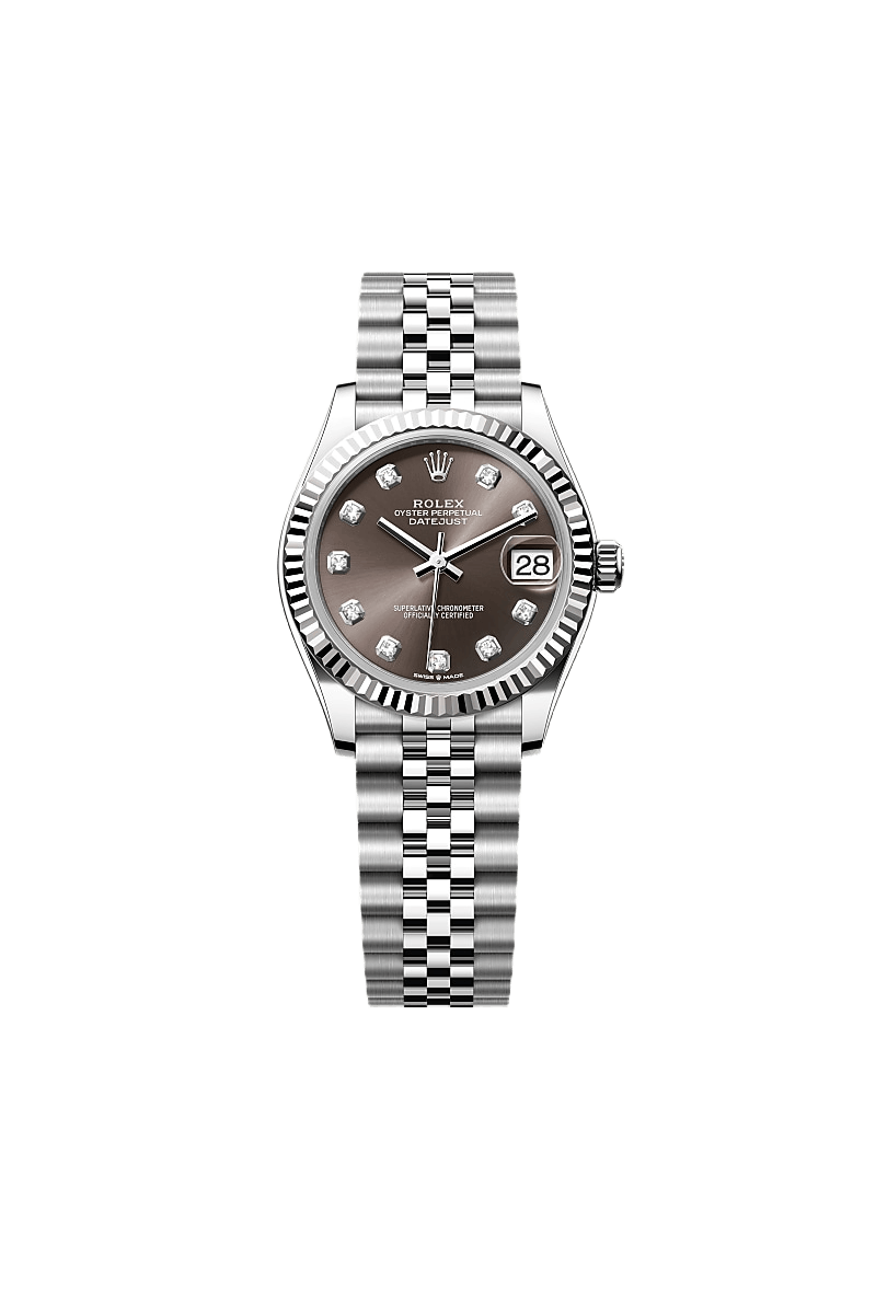 Rolex Datejust 31 Oyster, 31 mm, Oystersteel and white gold