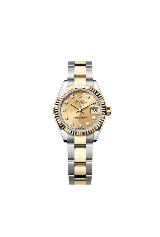 Rolex Lady-Datejust Oyster, 28 mm, Oystersteel and yellow gold
