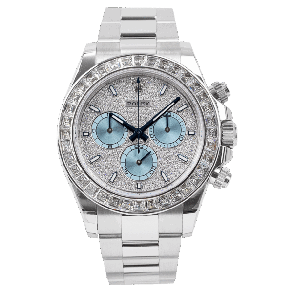 Rolex Oyster Perpetual Cosmograph Daytona Platinum Diamond Bezel Diamond Paved Dial