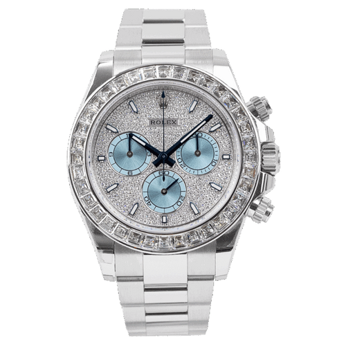 Rolex Oyster Perpetual Cosmograph Daytona Platinum Diamond Bezel Diamond Paved Dial