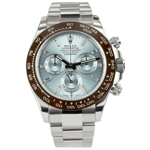 Rolex Oyster Perpetual Cosmograph Daytona Platinum 50th Anniversary ‘Factory Baguette Dial’