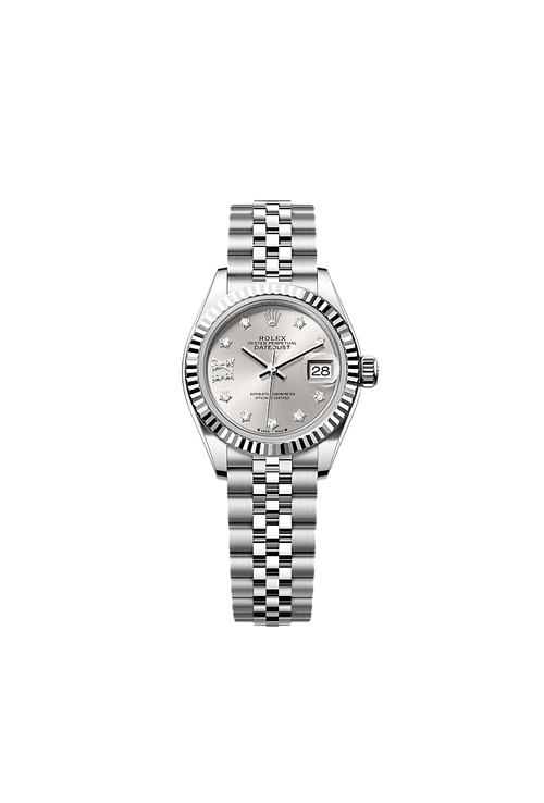 Rolex Lady-Datejust Oyster, 28 mm, Oystersteel and white gold