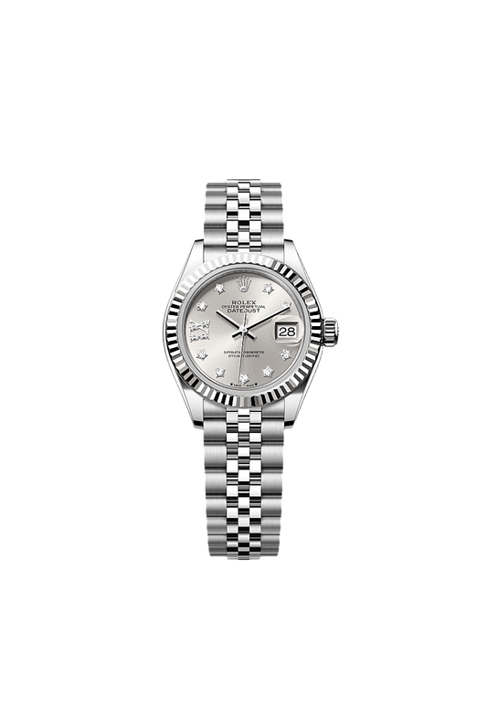 Rolex Lady-Datejust Oyster, 28 mm, Oystersteel and white gold