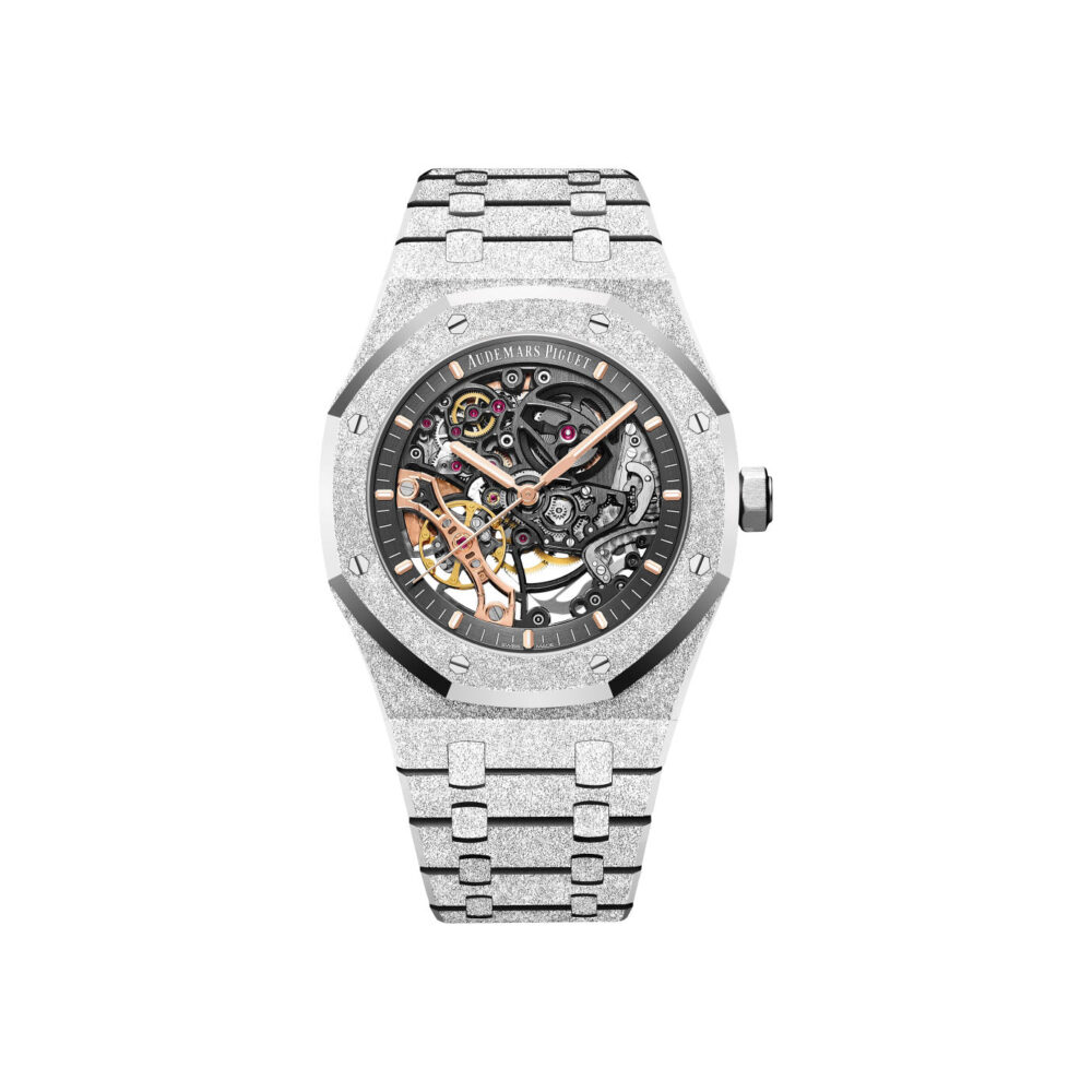 Royal Oak Frosted Gold Double Balance Wheel Openworked