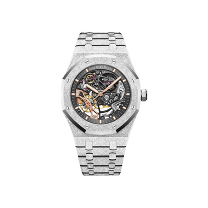 Royal Oak Frosted Gold Double Balance Wheel Openworked