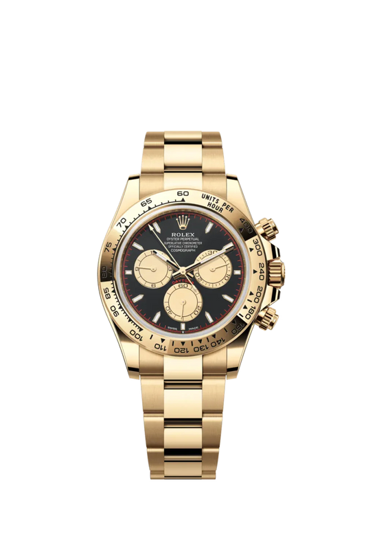 B – Rolex Cosmograph Daytona Yellow Gold Paul Newman Dial
