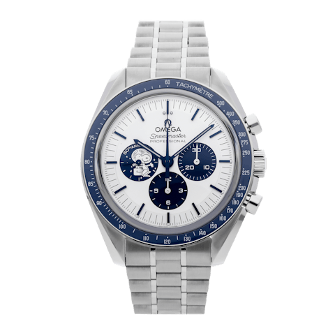 B- Speedmaster Anniversary Series 42 mm, steel on coated nylon fabric strap