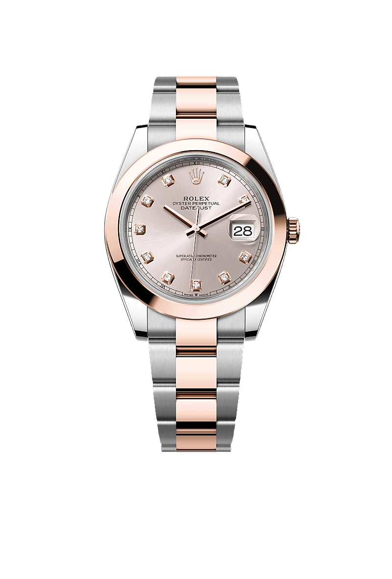Rolex Datejust 41 Oyster, 41 mm, Oystersteel and Everose gold