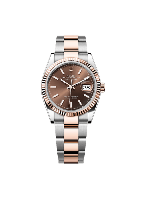 Rolex Datejust 36 Oyster, 36 mm, Oystersteel and Everose gold