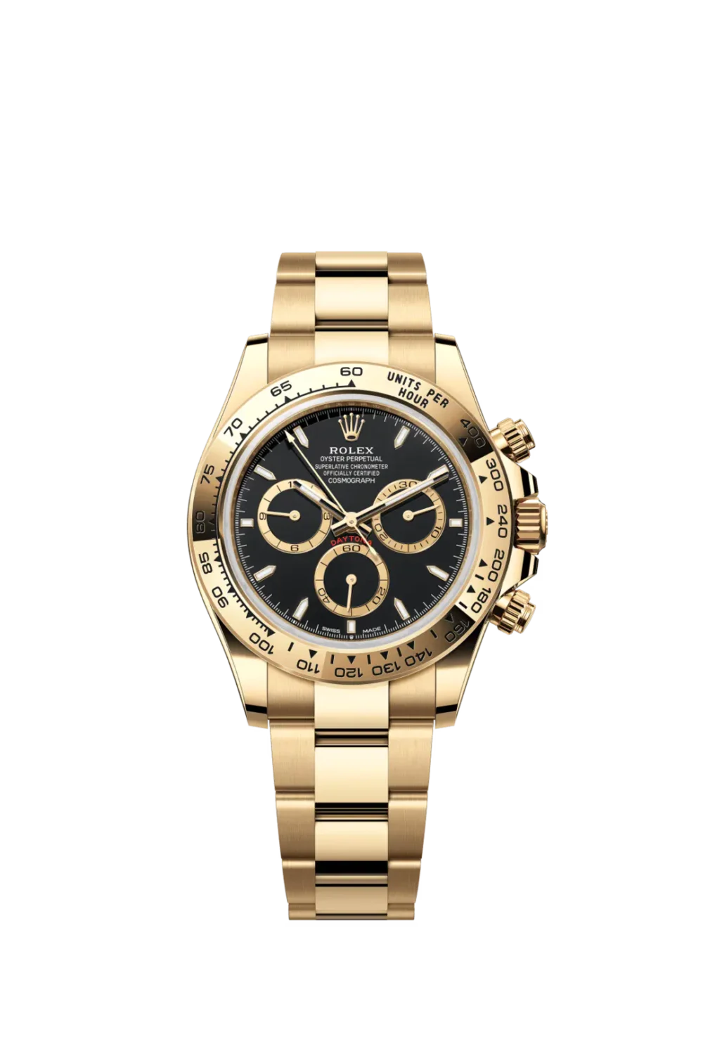 Rolex Cosmograph Daytona Yellow Gold Black Dial