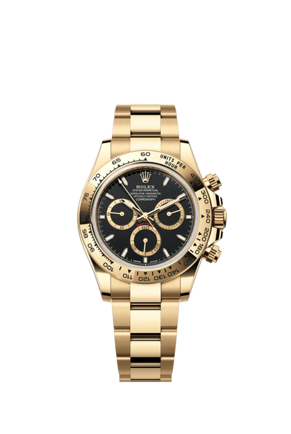 Rolex Cosmograph Daytona Yellow Gold Black Dial