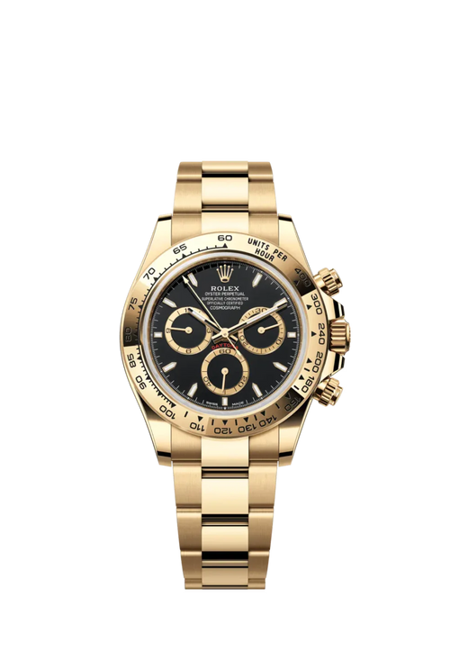 Rolex Cosmograph Daytona Yellow Gold Black Dial