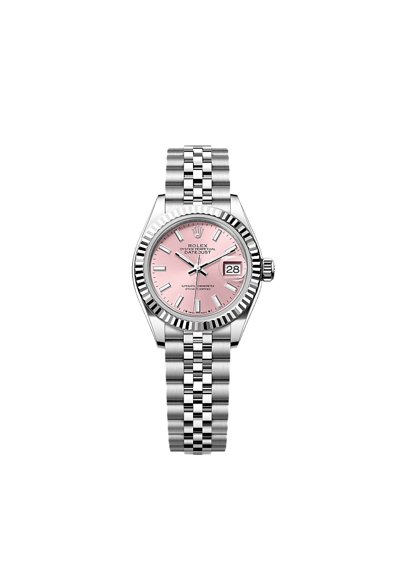 Rolex Lady-Datejust Oyster, 28 mm, Oystersteel and white gold
