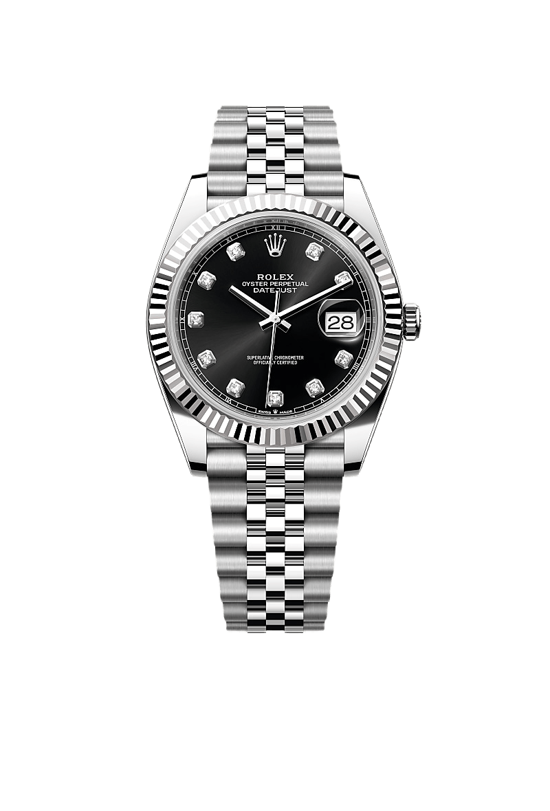 Rolex Datejust 41 Oyster, 41 mm, Oystersteel and white gold